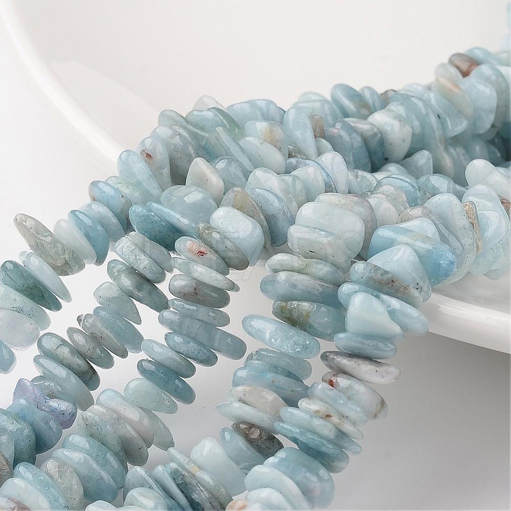 Natural Aquamarine Beads Strands Lbeads