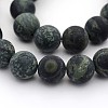 Frosted Natural Kambaba Jasper Beads Strands X-G-M272-14-6mm-1