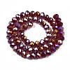 Electroplate Glass Beads Strands EGLA-A034-T1mm-B29-2