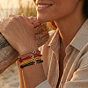 4Pcs Braided Nylon Cord Adjustable Bracelets BH8898-5-1