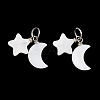 Natural Shell Pendants PALLOY-JF05787-1