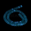 Frosted Transparent Glass Beads Strands X-FGLA-M002-01B-5
