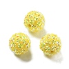Acrylic Rhinestone Ball Beads OACR-A035-01G-1