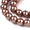 Baking Paint Pearlized Glass Pearl Round Bead Strands LS-HY-Q003-10mm-92-3