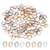 120Pcs 4 Color R 304 Stainless Steel Snap on Bails STAS-UN0023-94-1