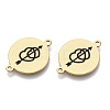 201 Stainless Steel Enamel Links connectors STAS-S079-145G-G-1