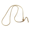 1.3MM 304 Stainless Steel Boston Link Chains Necklaces for Women Men NJEW-Z115-12G-01-4