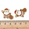 304 Stainless Steel Enamel Pendants STAS-L300-012G-29-3