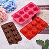 3Pcs 3 Colors Fondant Molds DIY-BG0001-17-5
