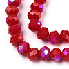 Electroplate Opaque Solid Color Glass Beads Strands LS-EGLA-A034-P3mm-L21-2