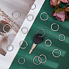 40Pcs 2 Styles 304 Stainless Steel Split Key Rings STAS-CY0001-03-4