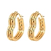 304 Stainless Steel Heart Hoop Earrings EJEW-I320-27G-03-4