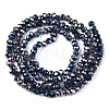 Electroplate Glass Beads Strands EGLA-A044-P1mm-B16-3