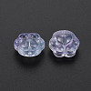 Two Tone Transparent Baking Painted Glass Beads GLAA-S190-021-B07-4