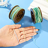 2 Rolls 2 Colors Segment Dyed Round Polyester Twisted Cords OCOR-TA0003-59A-6