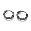 304 Stainless Steel Huggie Hoop Earrings EJEW-F111A-13mm-B-1