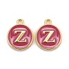 Golden Plated Alloy Enamel Charms X-ENAM-S118-08Z-1