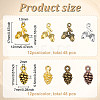 96Pcs 8 Style Tibetan Style Alloy Pendants Sets TIBEP-FG0001-04-2