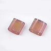 2-Hole Transparent Glass Seed Beads SEED-S023-25C-01-2