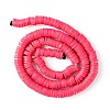 Handmade Polymer Clay Beads Strands CLAY-R089-6mm-Q093-3