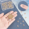 60Pcs 3 Colors 201 Stainless Steel Linking Rings STAS-UN0036-94-2