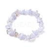 Natural Mixed Stone Chip Beaded Stretch Bracelets for Girl Women BJEW-JB06647-13