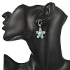 Brass Seed Glass Beads Leverback Earrings EJEW-MZ00759-02-2