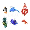 6Pcs 6 Styles Handmade Lampwork Pendants LAMP-CJ0002-69-1