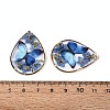 Transparent Epoxy Resin Pendants RESI-T059-20D-3