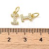 Brass Micro Pave Cubic Zirconia Pendants KK-M273-02G-I-3