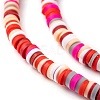 Handmade Polymer Clay Beads Strands CLAY-R089-4mm-T05C-6