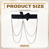 1Pc Bowknot Elastic Fibre Strappy Leg Chains AJEW-LP0006-47A-2