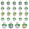 20Pcs 4 Colors Handmade Lampwork Charms LAMP-CJ0001-92-8