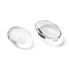 Transparent Oval Glass Cabochons X-GGLA-R022-14x10-3