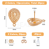 SUPERFINDINGS 10 Pairs 2 Colors Alloy Stud Earring Findings FIND-FH0005-79-2