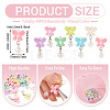 Opaque Acrylic Butterfly Pendants PALLOY-TA00316-4