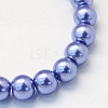 Baking Paint Pearlized Glass Pearl Round Bead Strands HY-Q003-4mm-09-2