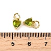 Brass Micro Pave Cubic Zirconia Charms KK-P192-08-G12-3