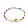 Glass Beads Stretch Bracelets X-BJEW-JB06414-2