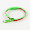 Plastic Zipper Bracelets BJEW-A060-M3-3