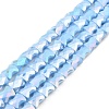 AB Color Plate Glass Beads Strands EGLA-P051-06A-B06-1