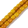 Handmade Lampwork Chevron Beads Strands X-LAMP-K041-01B-10-1