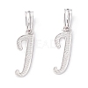 Rack Plating Eco-Friendly Brass Letter Pendants KK-K265-02P-J-1