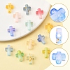 130Pcs 10 Colors Gradient Color Transparent Acrylic Beads OACR-FS0002-05-2