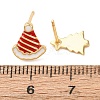 925 Sterling Silver Stud Earrings EJEW-F397-02G-3