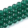 Transparent Glass Bead Strands GLAA-R095-12mm-28-1