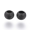 304 Stainless Steel Textured Spacer Beads X-STAS-P108-04B-1