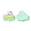 Opaque Resin Cabochons LS-CRES-P023-01G-2