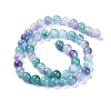 Faceted Rondelle Dyed Natural White Jade Bead Strands G-D073-01E-4
