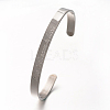 Love & Dream & Luck 304 Stainless Steel Cuff Bangles BJEW-N263-01-3